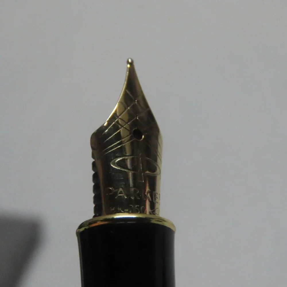 2001 PARKER‎ Sonnet U Sterling Silver 18K-750 Gold Nib Fountain Pen